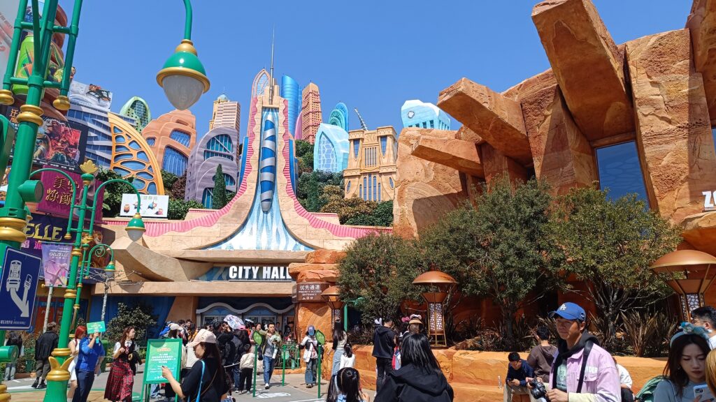 上海ディズニー,ズートピア,シティホール